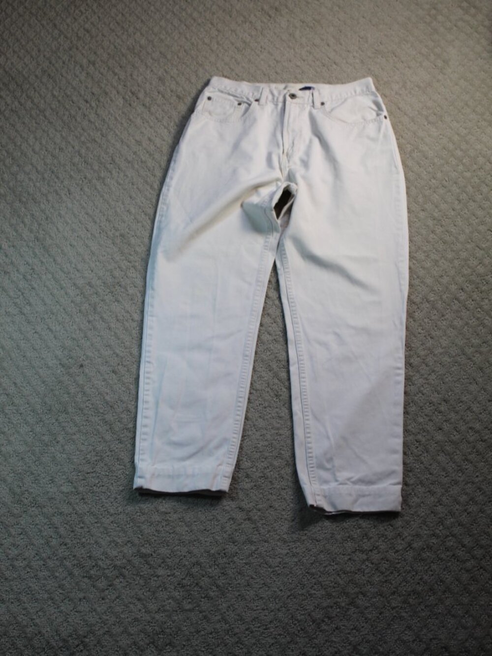Vintage 80s Gap Classic Size 8 100% Cotton High Rise Ivory Chino Pants